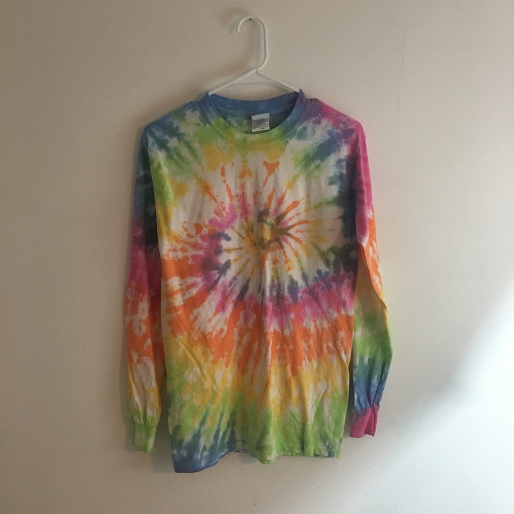 Pastel Long Sleeve Tie Dye Tee